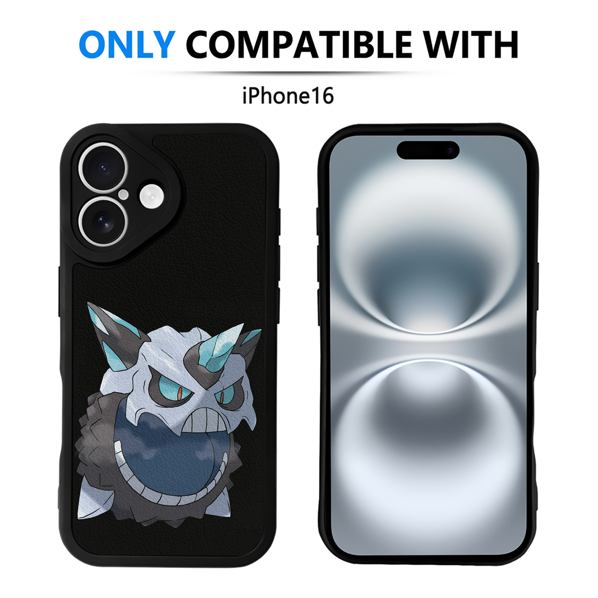 （画像用） ポケットモンスター Pokémon 【iPhone 16シリーズ対応】シリコンスマホケース（レザー調） 材質：シリコン